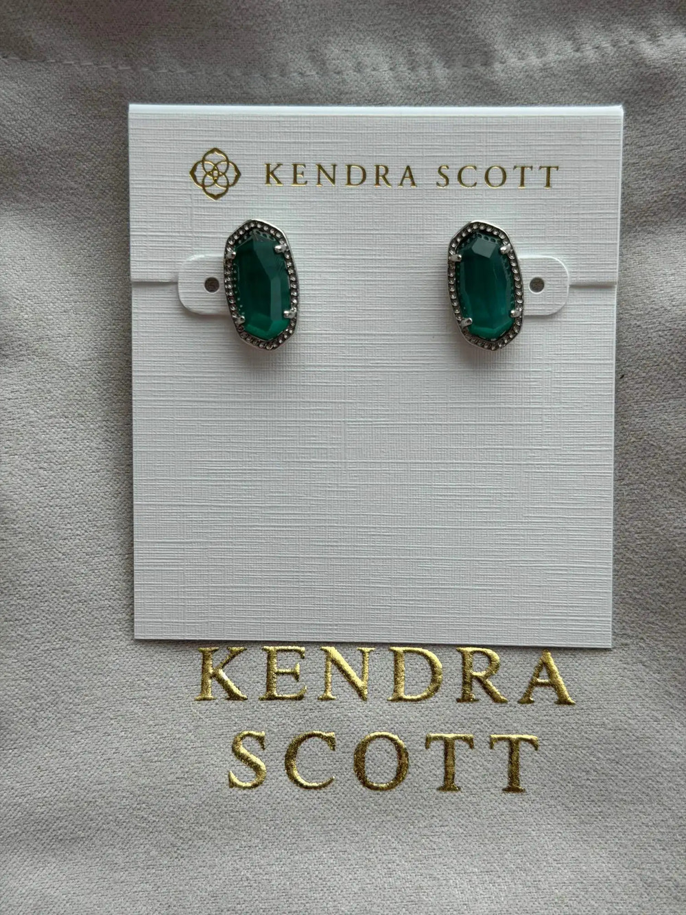 Kendra Scott green earrings